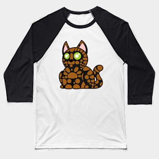 Plump Cat Tortoise Shell Baseball T-Shirt